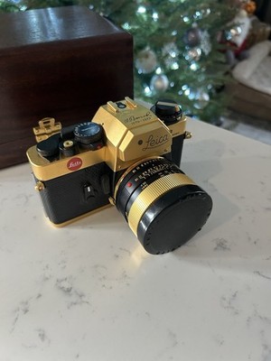 NEW Leica R3 Electronic Gold Oskar Barnack 100th Anniversary Camera