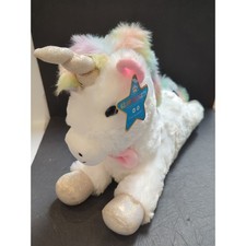 NEW FAO Schwarz Unicorn Plush 15" Stuffed Animal w LED Lights Sound VIDEO WTAG