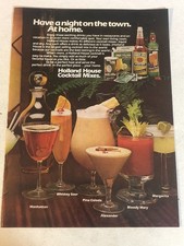1978 Holland House Cocktail Mixes Vintage Print Ad Advertisement pa40