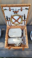 Wicker Picnic Basket for Two