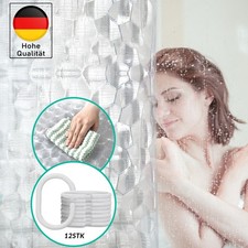 Duschvorhang 180 x 200 cm Anti Schimmel EVA Duschvorhänge Überlänge. PVC-frei