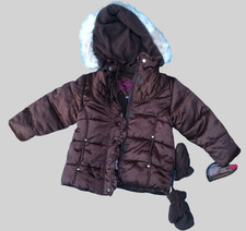 Hawke Co Size 18M Brown Fleece lining, Brown Faux fur Girls