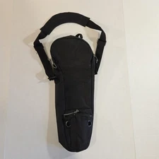 Medical Oxygen Tank Carrying Case Adjustable Shoulder Bag - Black
