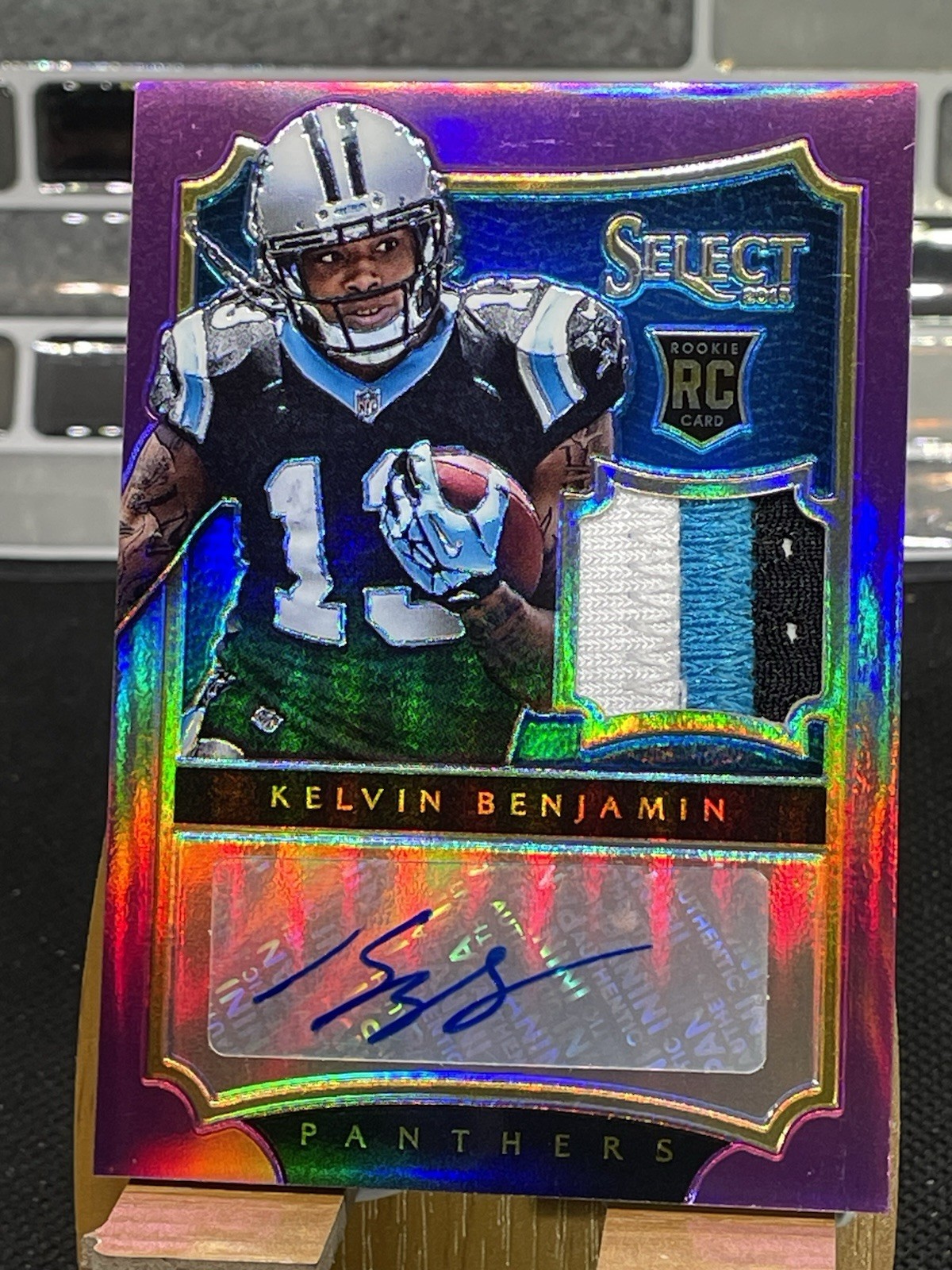 Kelvin Benjamin Panini Select #216 Jersey Autograph