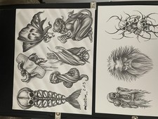 Paul Booth Lot Of 3 Original Sheets