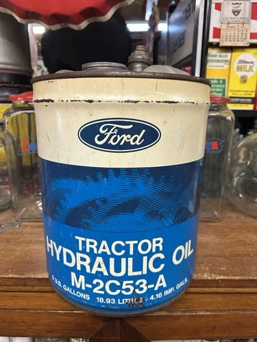 VINTAGE FORD 5 GALLON OIL CAN STANDARD SIGN SINCLAIR TEXACO ESSO MOBIL CITIES