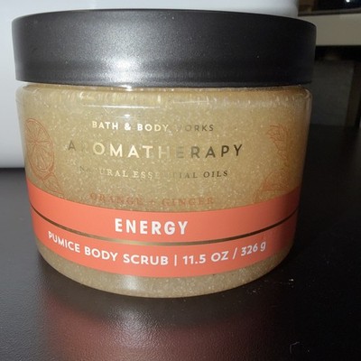 Bath and Body Works Aromatherapy ENERGY ORANGE GINGER Pumice Scrub 11.5 OZ 