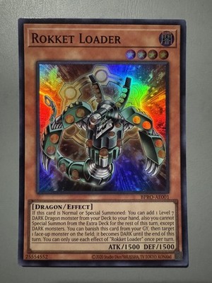 YUGIOH ROKKET LOADER (EFFECT) ASIA ENGLISH EDITION BPRO-AE001 SUPER RARE