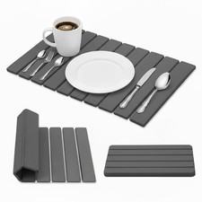 Large Stone Dish Drying Mat for Kitchen Counter, 2 PCS Quick Dry Diatomaceous