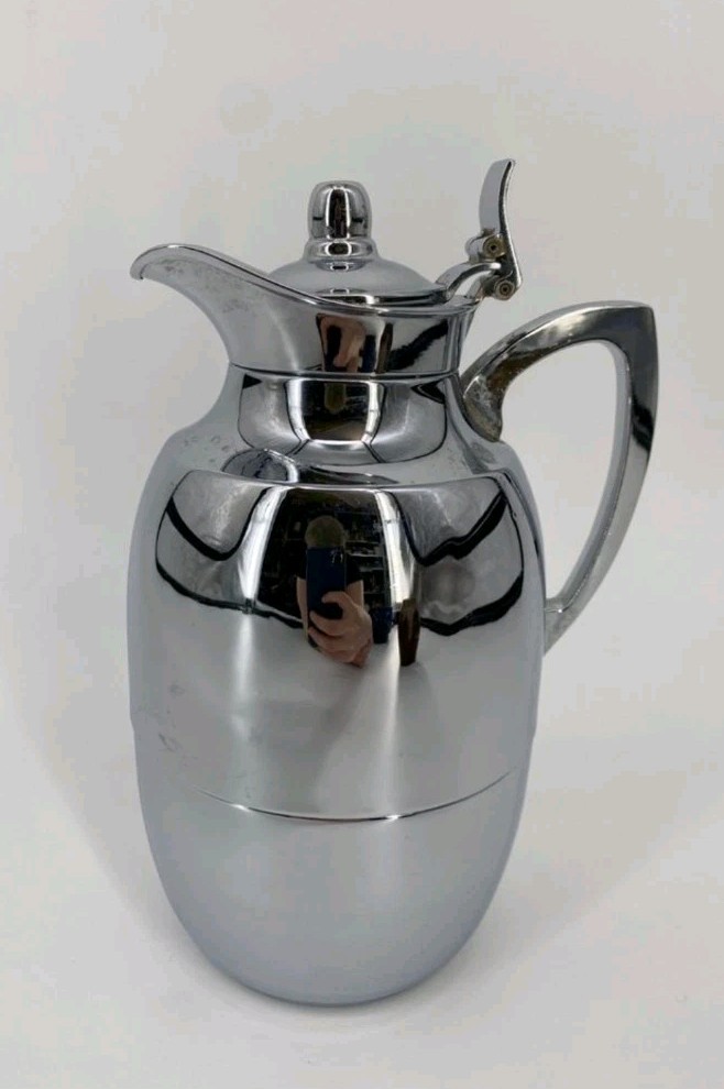 Alfi Isolierkanne (0.75 l) Thermoska Chrome Kaffeekanne Kanne Juwel Kanzlerkanne