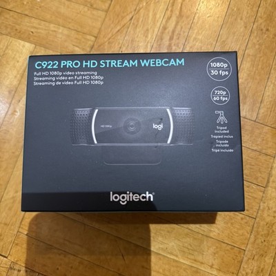 Authentic Logitech C922 Pro Stream HD Webcam - Black (960-001087) Brand New