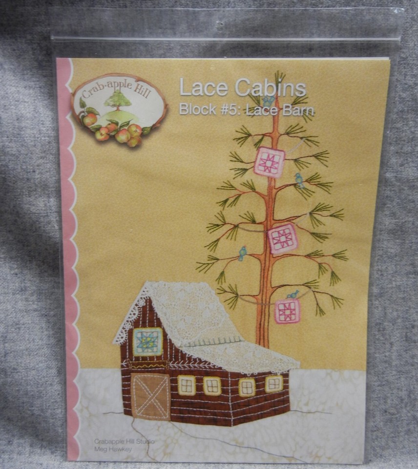 Lace Cabins Quilt Blocks 16 + Assembly Instructions Crabapple Hill BOM Pattern eBay
