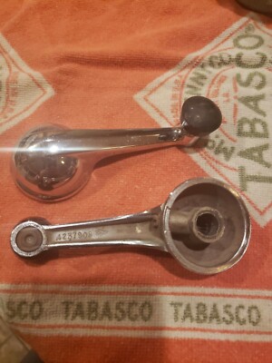 NEW Chrome Window Crank Handle PAIR / FOR Listed Chevy & GMC S-Series Van Etc. E - Foto 12