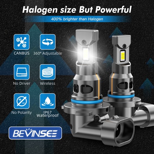 2x 9006 HB4 LED Headlight Globes Low Beam 12000LM For Chevrolet Colorado 10-12 - Picture 8 of 10