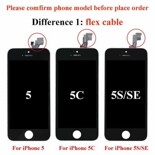  Für iPhone 5S SE 5C LCD Bildschirm Display Touch Digitizer Ersatzbaugruppe - Bild 1 von 18