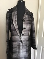 Made In France Bcbg Coat 2 Tone Sleek Wool Silk Button Down Sxs Made In France Bcbg Coat 2 Tone Sleek Wool Silk Button Down Sxs