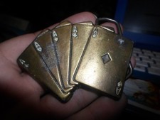 RARE Vintage 5 Aces Belt Buckle
