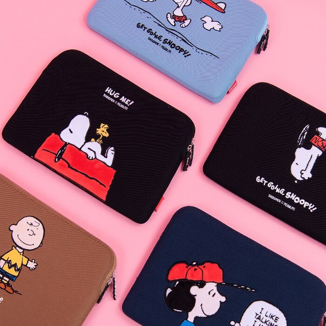 Peanuts Snoopy Collectible 15" 16" Laptop Notebook Pouch Sleeve Clutch