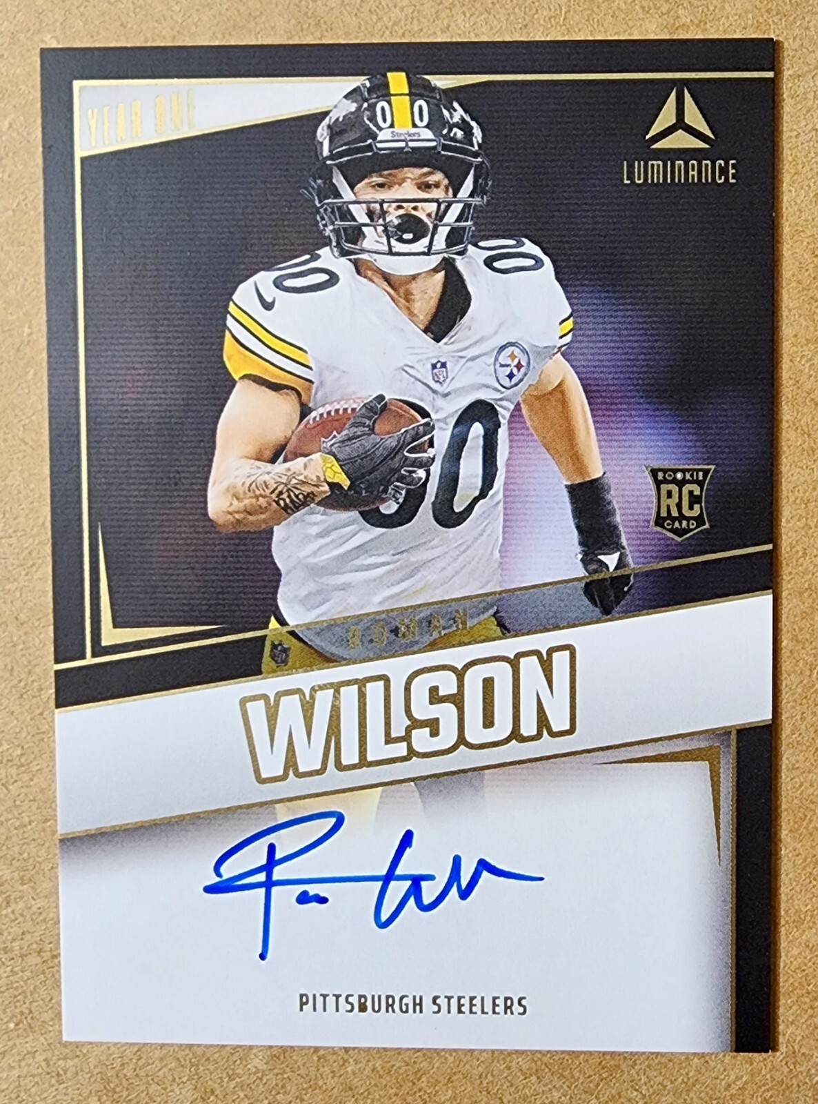 2024 Panini Luminance Roman Wilson Blue Ink ON CARD Auto Year One YOS-RWN