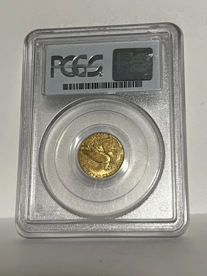 1911 $2.50 PCGS MS 63 Gold Indian Quarter Eagle, Better Date Choice Unc 2 1/2 - Image 2 of 2