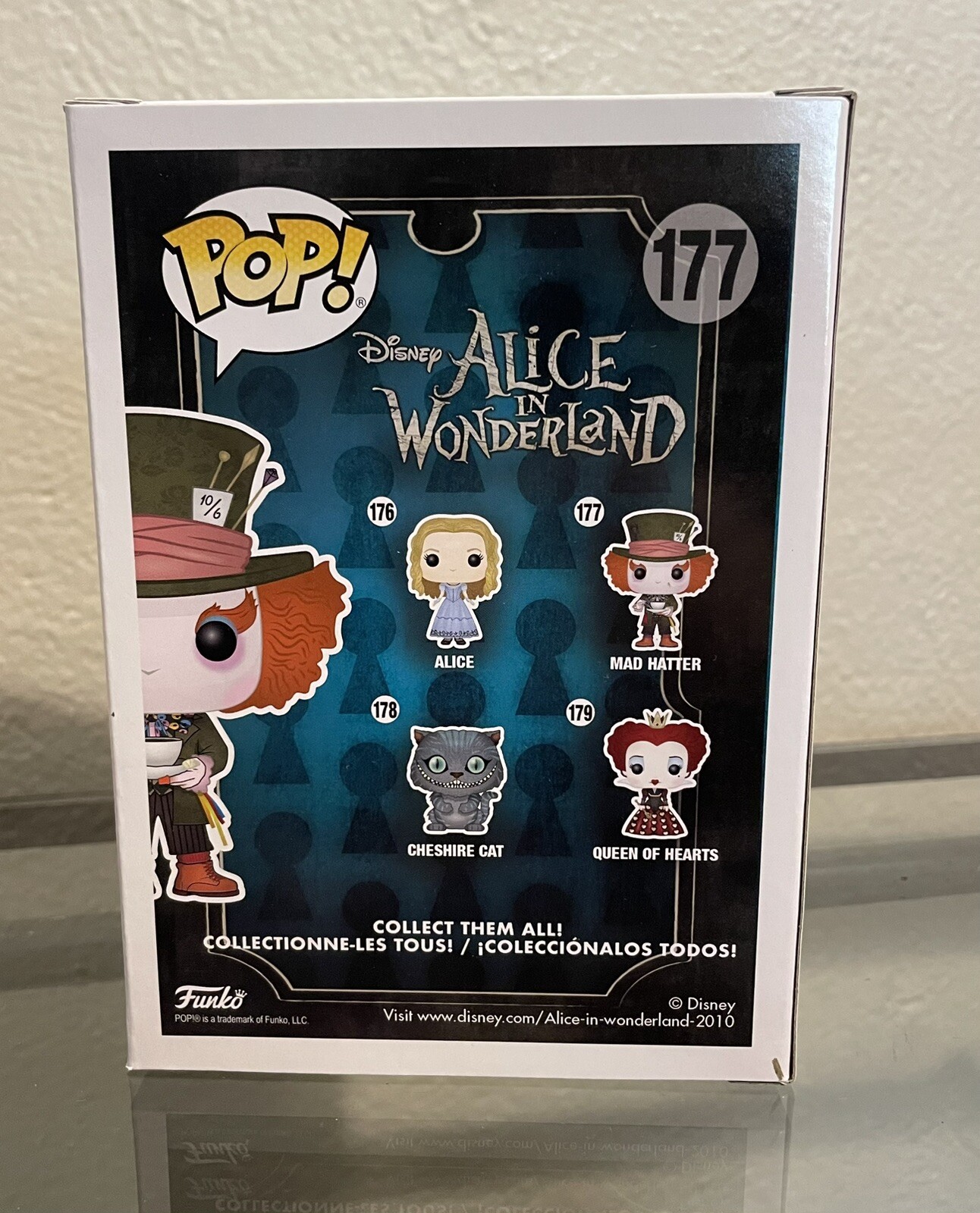 Johnny Depp Signed Alice In Wonderland #177 Mad Hatter Funko Pop! Vinyl  Figure (Beckett)