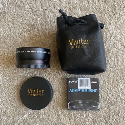 Vivitar High Definition 0.43x58mm Wide Angle Lens | eBay