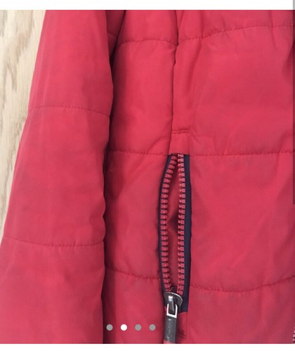 Red Superdry Puffer Coat / Jacket Size Small (uk 6 Uk 8) - Picture 2 of 4