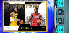 *DIGITAL* LeBron James & Zion Williamson /25 Noir 📱🔥 2020 Panini Dunk