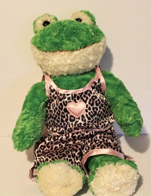 pink build a bear frog
