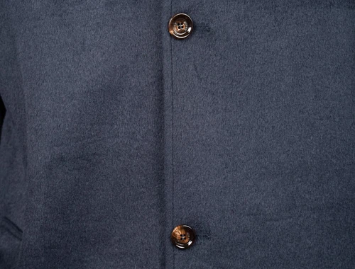 KIRED Navy Reversible Overcoat All Seasons Wool Regular Fit Jacket 48 (EU 58) image 8