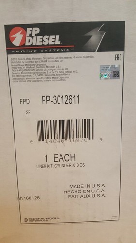 Federal Mogul FP Diese FP-3012611 Liner Kit Cylinder .010 V38 OS With Seal Rings - Bild 2 von 6
