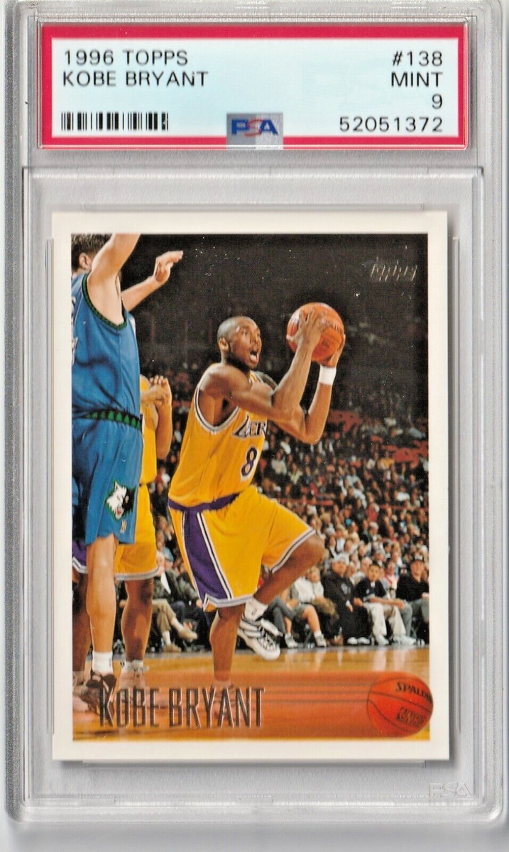 【NBA】Kobe Bryant 1996 Topps #138RC PSA9 1996 Topps Kobe Bryant #138 RC ROOKIE 🔥 PSA 9 🔥 LAKERS HOF