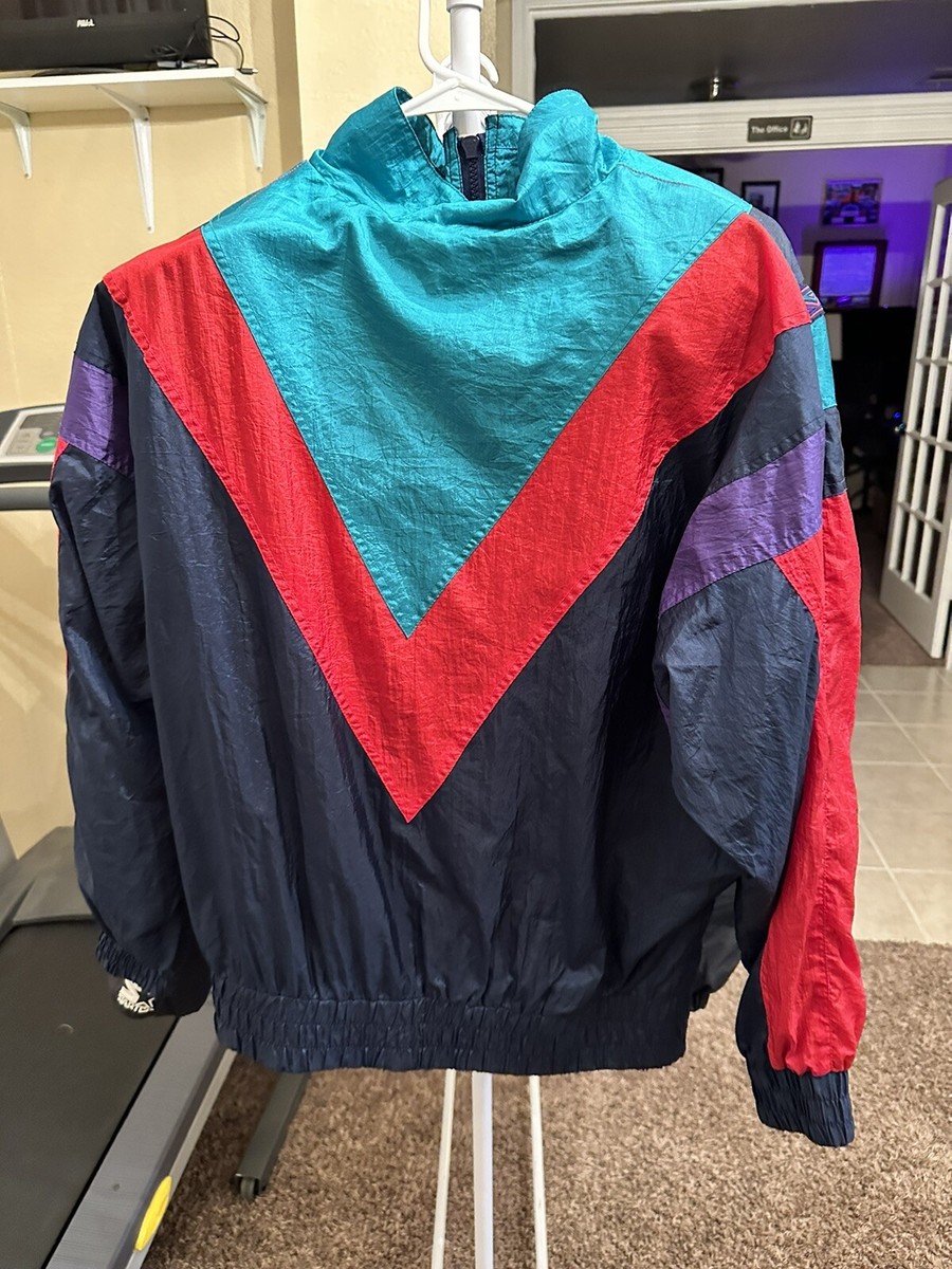 VTG 90s Andy Johns Colorful Full Zip Anorak Windbreaker