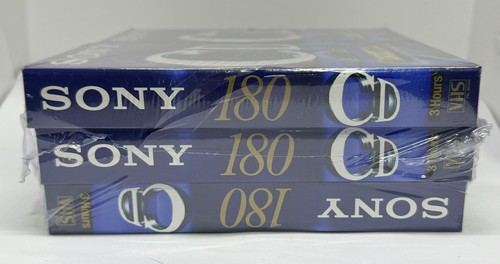 6 x SONY CD 180 VHS Video Tapes BRAND NEW SEALED 3hrs each - Picture 3 of 4