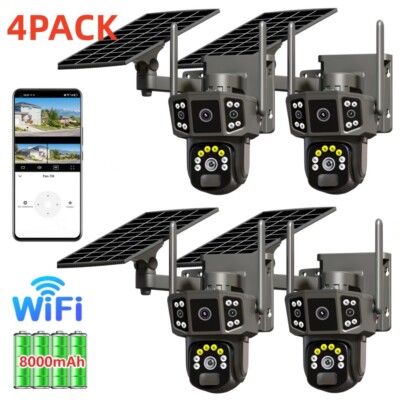 9MP Camara Seguridad Inalambricas Para Exterior CCTV Vision Nocturna y Audio