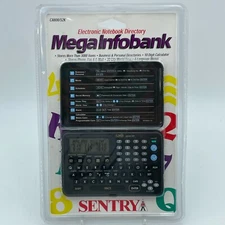 SENTRY Infobank Electronic Notebook Directory Clock Calendar 10 Digit Calculator