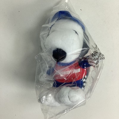 Metlife Promo Peanuts Snoopy Dog Race Car Driver Stuffed Plush New 5'' 