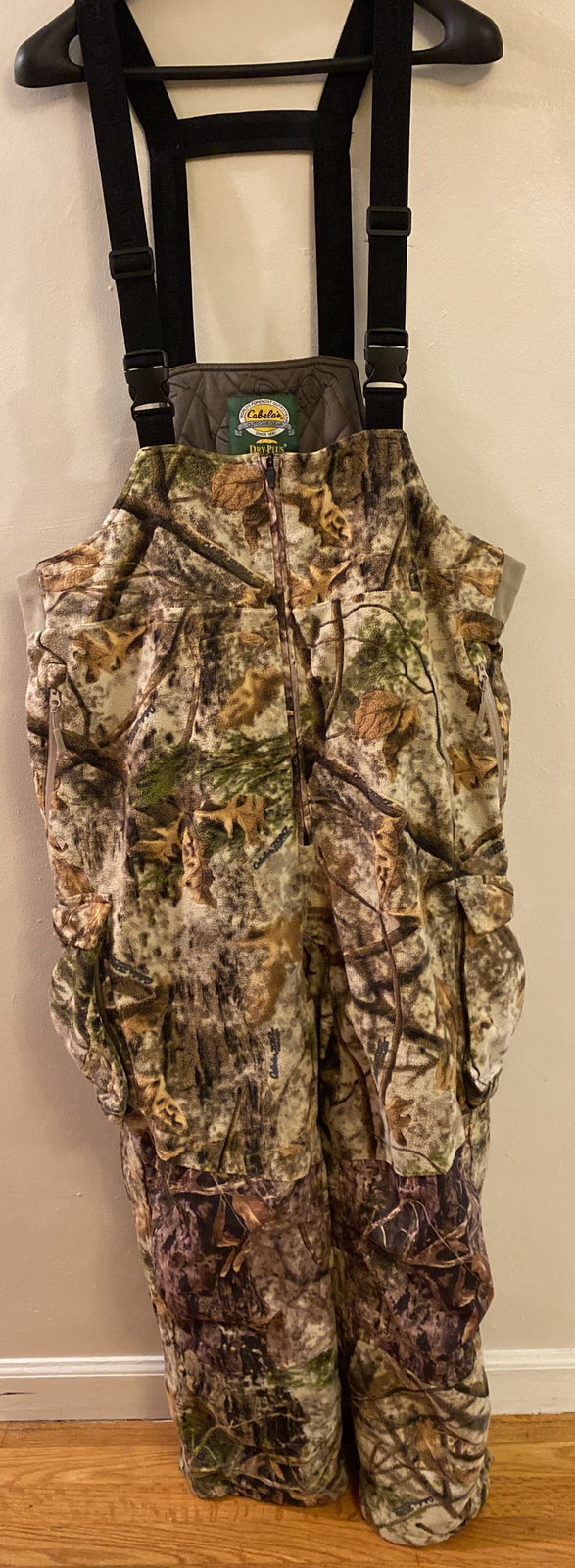 Cabela’s Zonz Woodlands Fleece Hunting Bibs 2X Quilt Thinsulate Scent