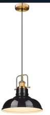 zeyu Modern Industrial Pendant Light, 11," Single Metal Pendant Lamp for Kitchen