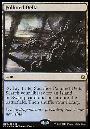 Magic the Gathering MTG Polluted Delta (239) Khans of Tarkir   LP