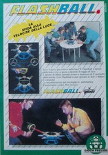 Advertising Cutout Italy 1989 FLASHBALL PRECIOUS GAMES