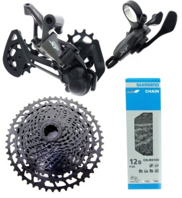 Shimano XT M8100 MTB 1x12 Spd Shifter RD Chain w/SRAM PG-1230 11