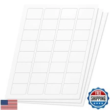 OfficeSmartLabels Rectangular, 1-3/4 x 1-1/4 Labels for Laser and Inkjet Prin