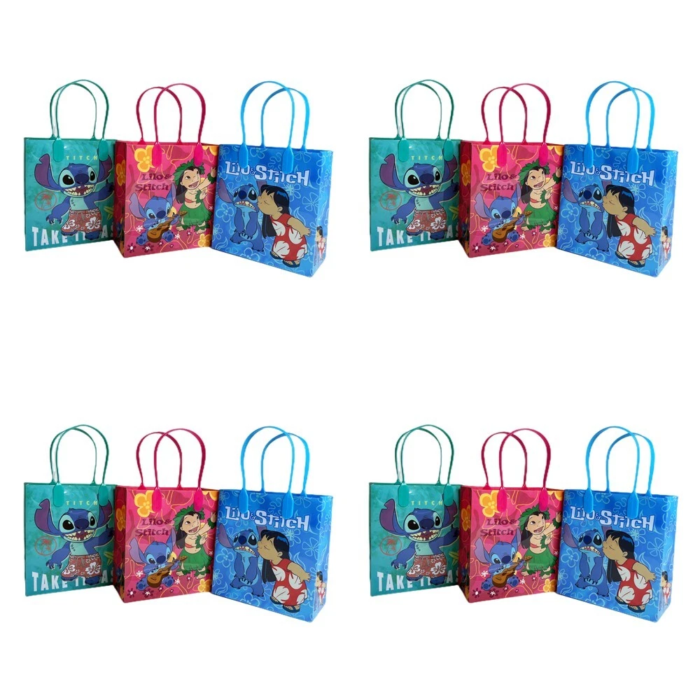 12 Pcs Lilo and Stitch Party Favor Goodie Bags | Lilo and Stitch Party Gift  Bags