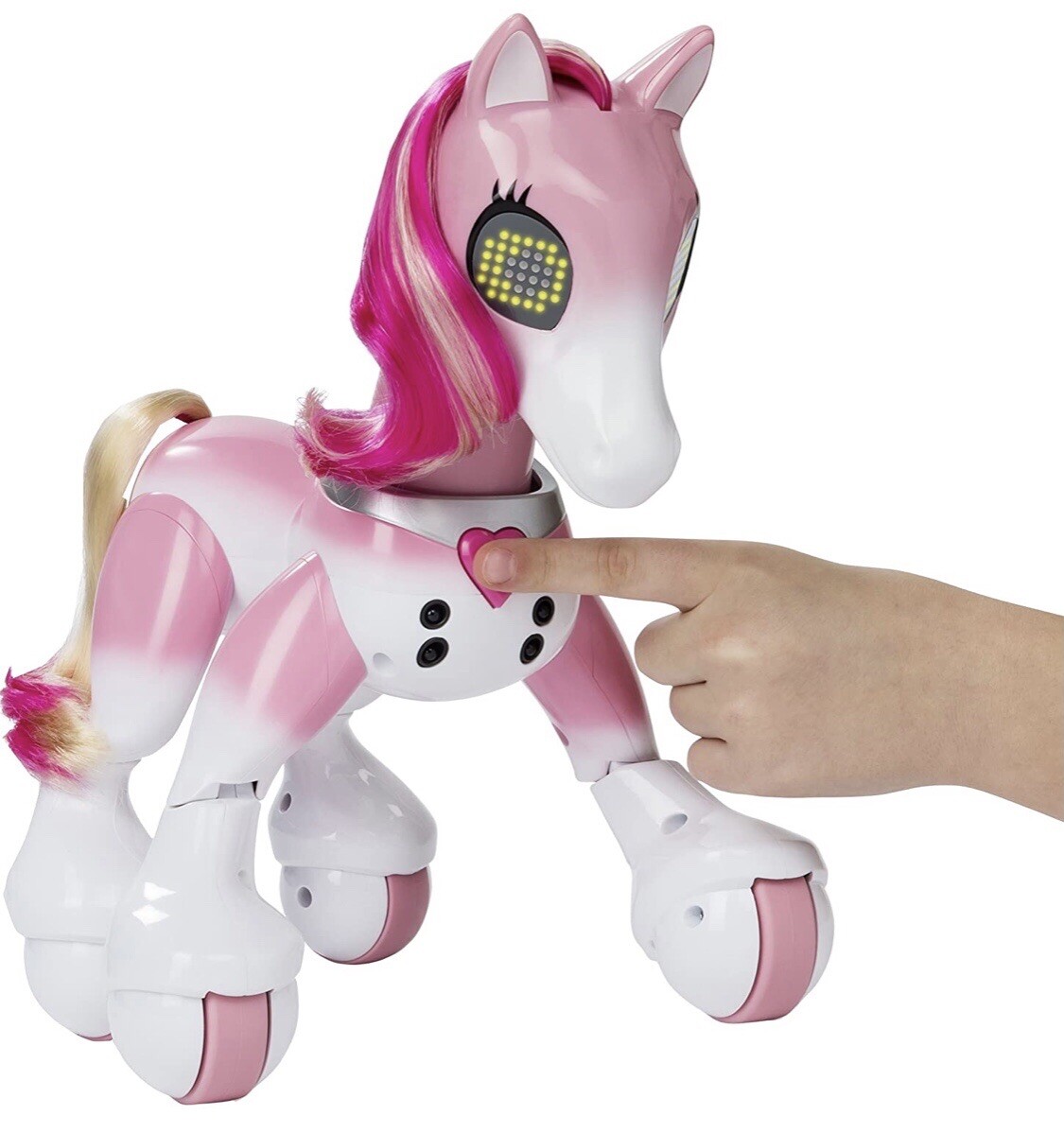 Robot cheval Spin Master Zoomer Show Pony interactif à capteurs LED