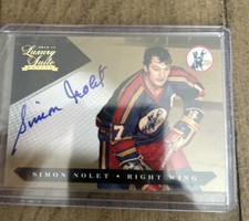 2010-11 Panini Luxury Suite Retired Signatures Simon Nolet Auto Autograph #8/10