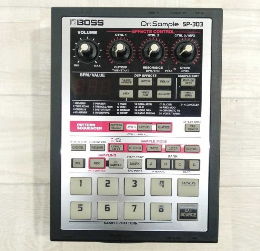 Boss SP-303 Dr. Sample Portable Phrase Sampler Tested And working