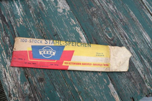 DDR Fahrrad 60 Stück Speichen Fahrradspeichen 254 mm *1,8mm KEBA NOS vern. - Bild 2 von 3