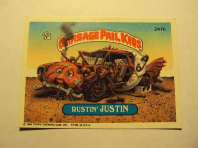 Garbage Pail Kids Card 247a Rusty Heap 1986 Topps ID:88499