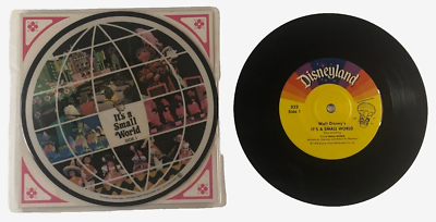 ディズニーワールド　レコード VTG Walt Disney's IT'S A SMALL WORLD Picture Record - 7